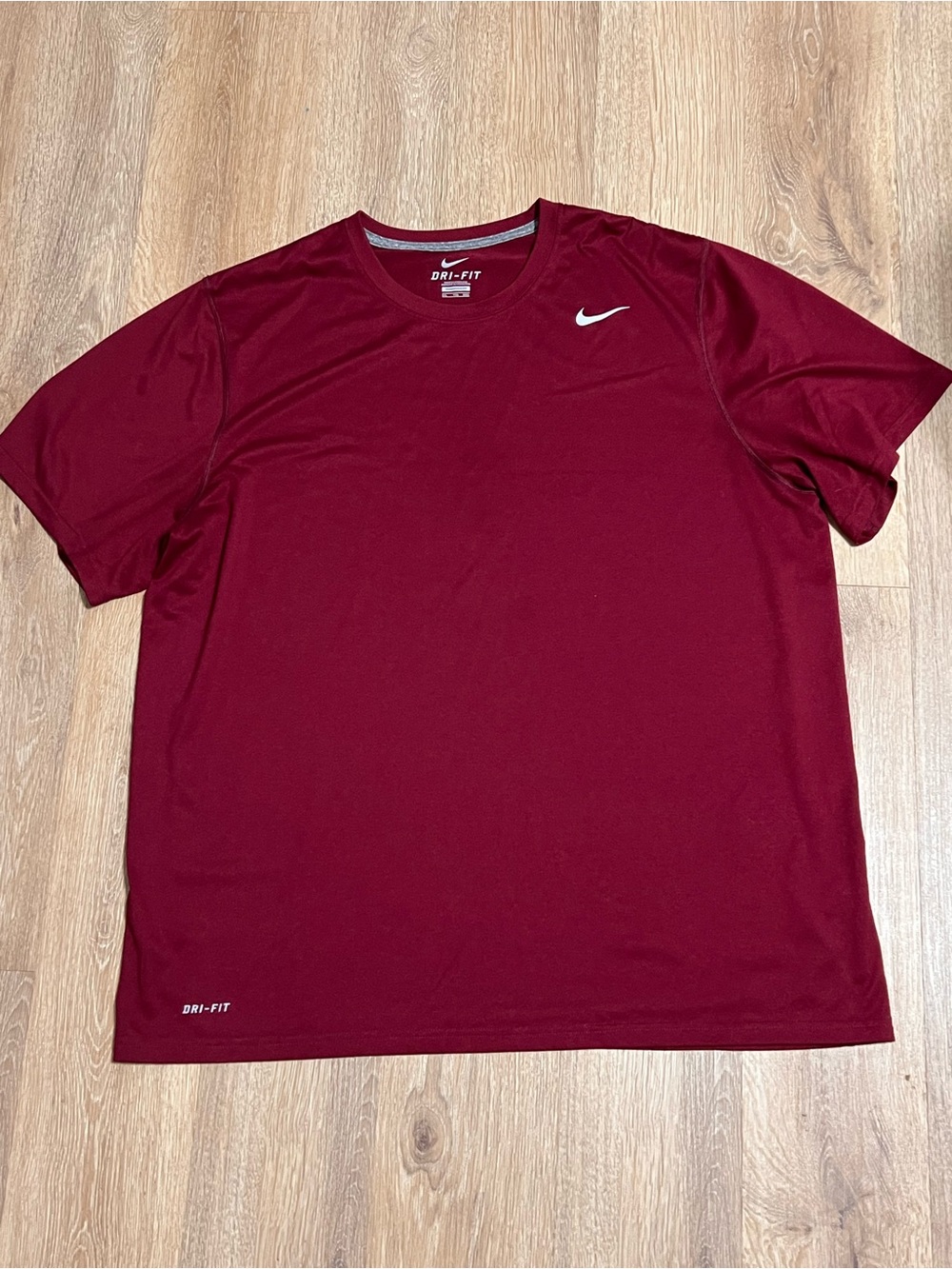 Nike Men’s Short Sleeve Dri-FIT Tee - Burgundy